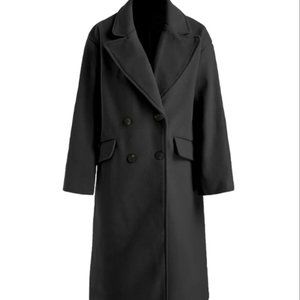Collar Solid Pocket Button Coat